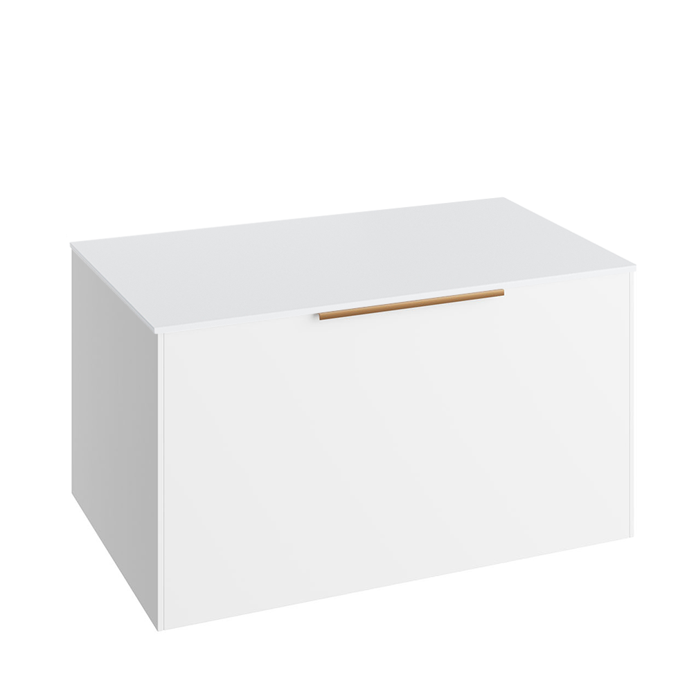 Abacus Concept Sit On White 800mm Vanity Unit White Countertop